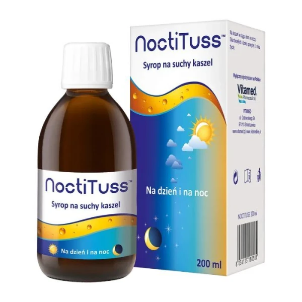 NoctiTuss, syrop na suchy kaszel, na dzień i na noc, 200ml