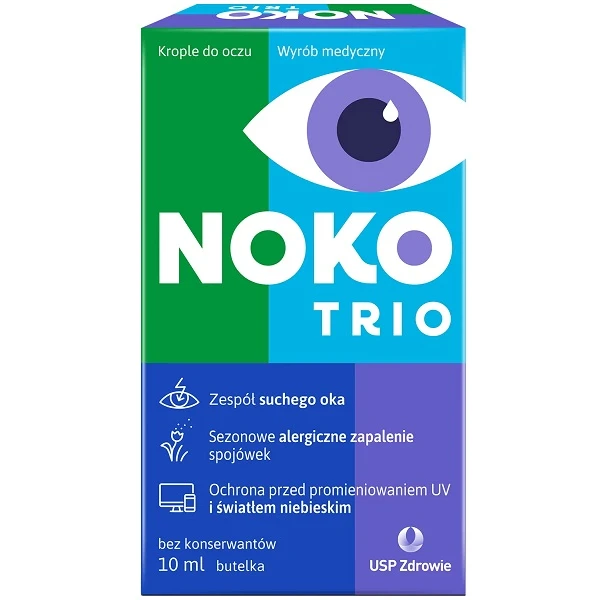 Noko Trio, krople do oczu, 10ml