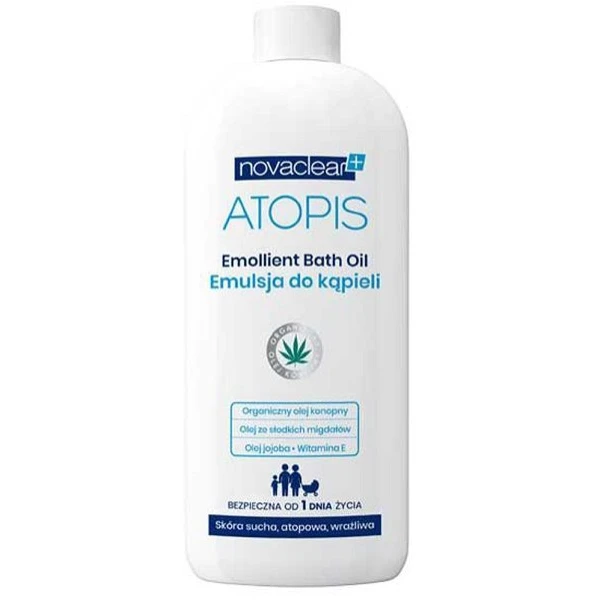 Novaclear Atopis, emulsja do kąpieli, skóra sucha, atopowa i wrażliwa, 500ml