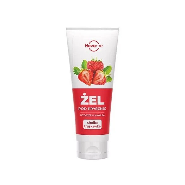 Novame, żel pod prysznic, słodka truskawka, 250ml