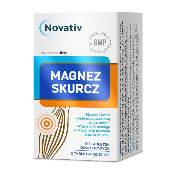 Novativ, Magnez Skurcz, 50 tabletek
