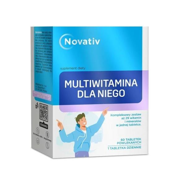 Novativ, Multiwitamina Dla Niego, 60 tabletek