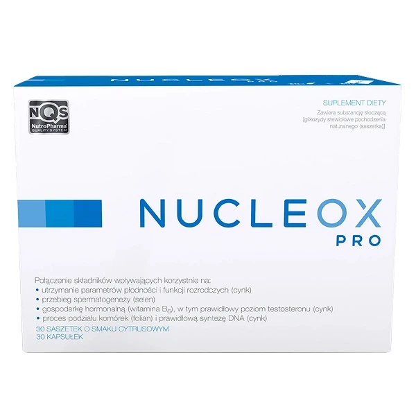 Nucleox Pro, smak cytrusowy, 30 saszetek + 30 kapsułek