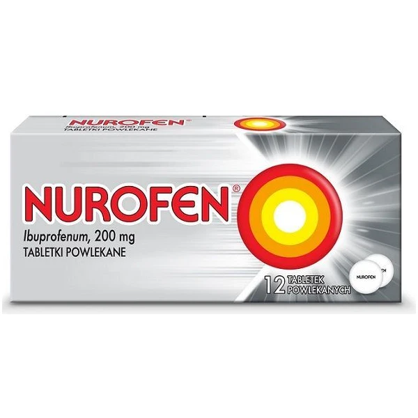 Nurofen 200mg, 12 tabletek