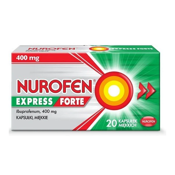 Nurofen Express Forte 400mg, 20 kapsułek