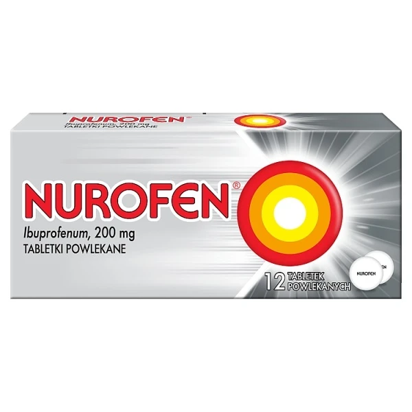 Nurofen 200mg, 12 tabletek