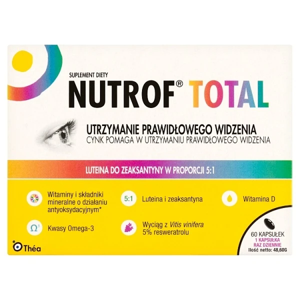 Nutrof Total z witaminą D, 60 kapsułek