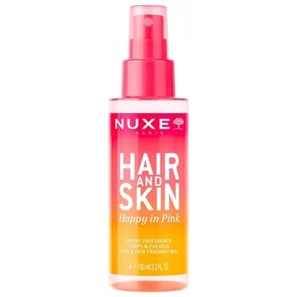 Nuxe Hair and Skin Happy in Pink, mgiełka zapachowa do włosów i ciała, róża, malina i piżmo, 100ml