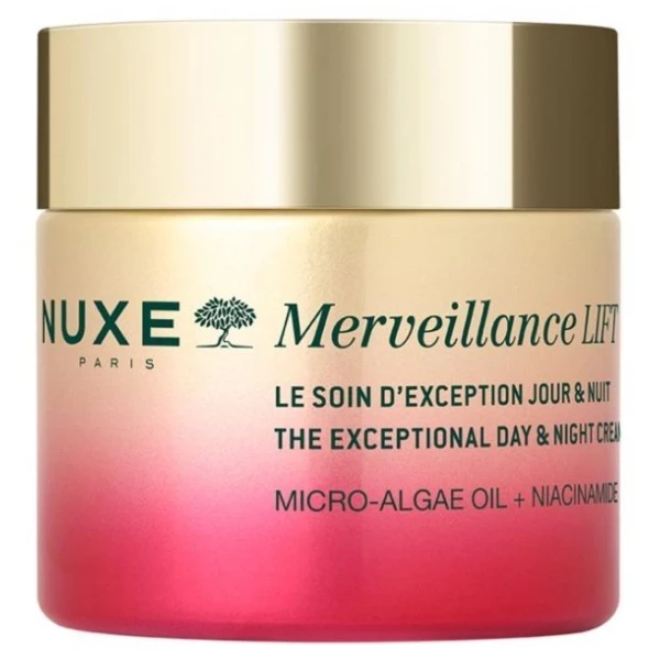 Nuxe Merveillance Lift, krem z mikroalgami i niacynamidem do każdego rodzaju skóry, na dzień i na noc, 75ml