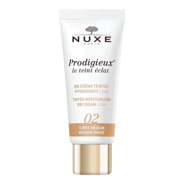 Nuxe Prodigieux BB Cream, nawilżający krem tonujący BB, odcień 02 medium, 30ml