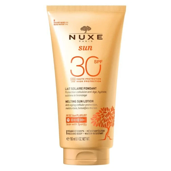 Nuxe Sun, mleczko do opalania twarzy i ciała SPF 30, 150ml
