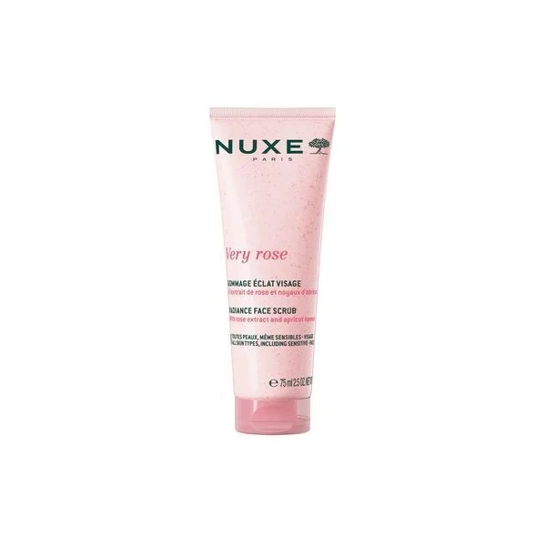Nuxe Very Rose, rozświetlający peeling do twarzy, 75ml