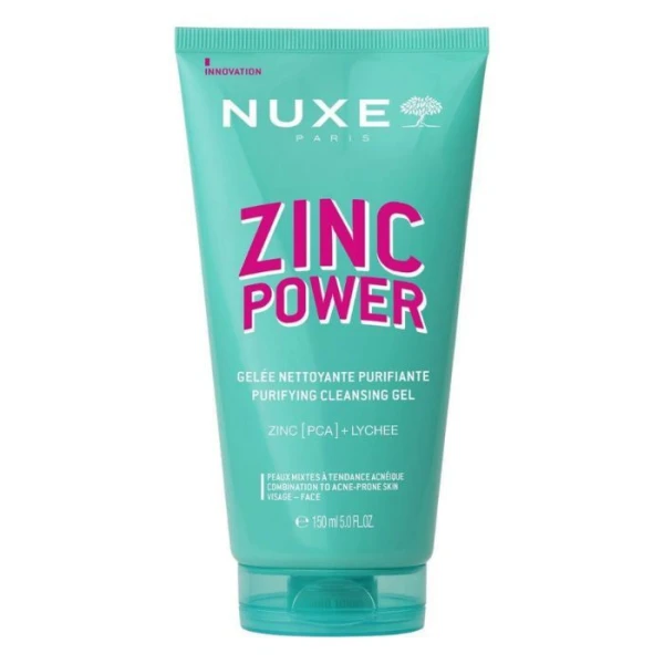 Nuxe Zinc Power, oczyszczający żel do mycia twarzy, 150ml