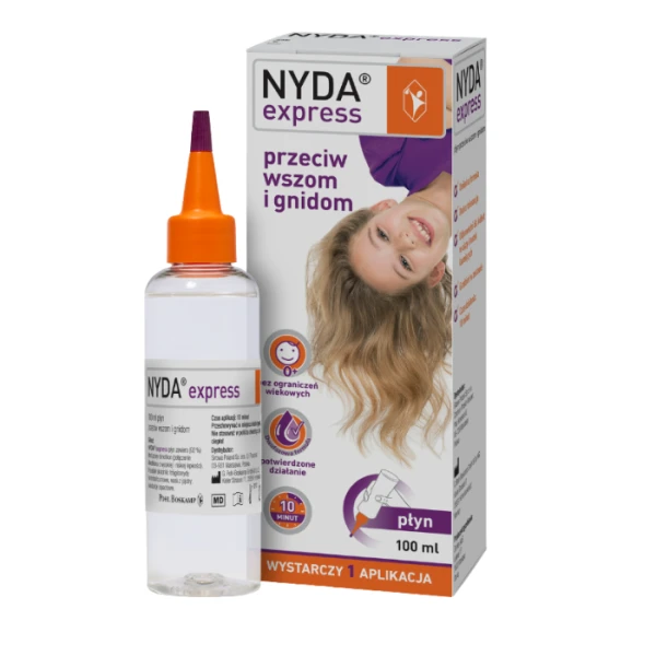 Nyda Express, płyn przeciw wszom i gnidom, 100ml