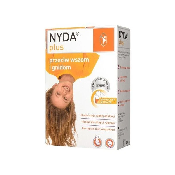 Nyda Plus, aplikator z grzebieniem przeciw wszom i gnidom, 100ml
