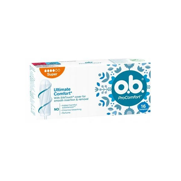 OB, ProComfort, Super, tampony higieniczne, 16 sztuk