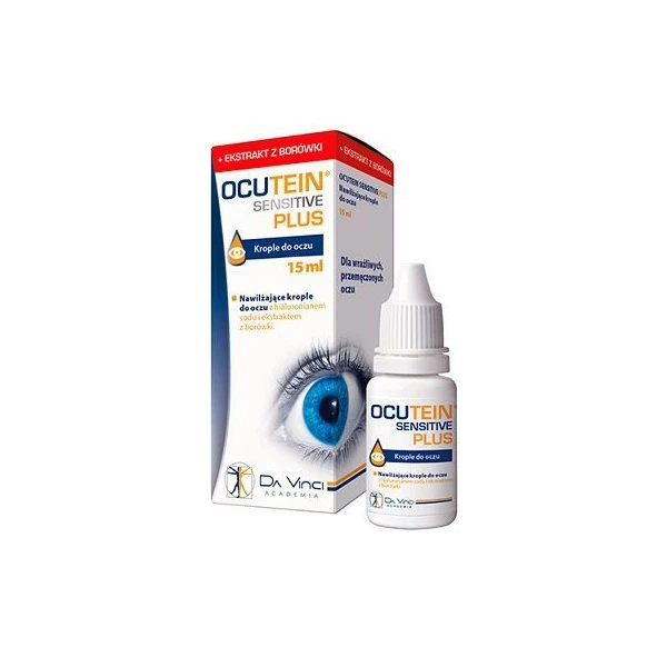 Ocutein Sensitive Plus, nawilżające krople do oczu, 15ml