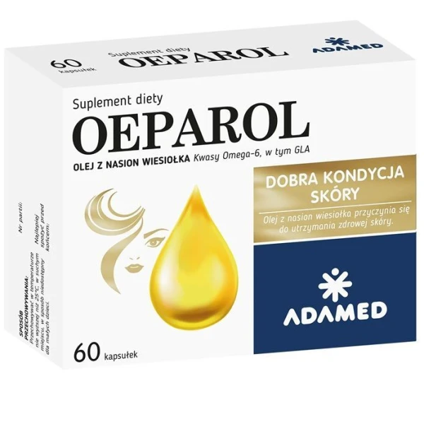Oeparol, olej z nasion wiesiołka, 60 kapsułek