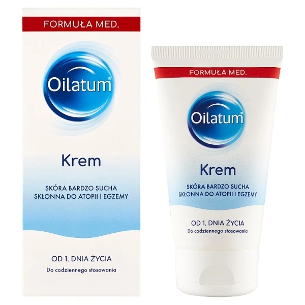 Oilatum Med, krem do skóry bardzo suchej, skłonnej do atopii i egzemy, od urodzenia, 150g