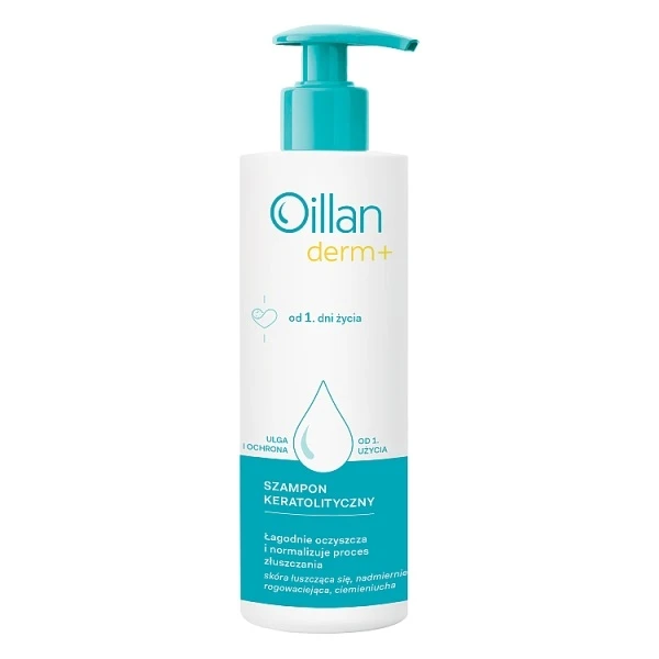Oillan Derm+, szampon keratolityczny, od urodzenia, 180ml