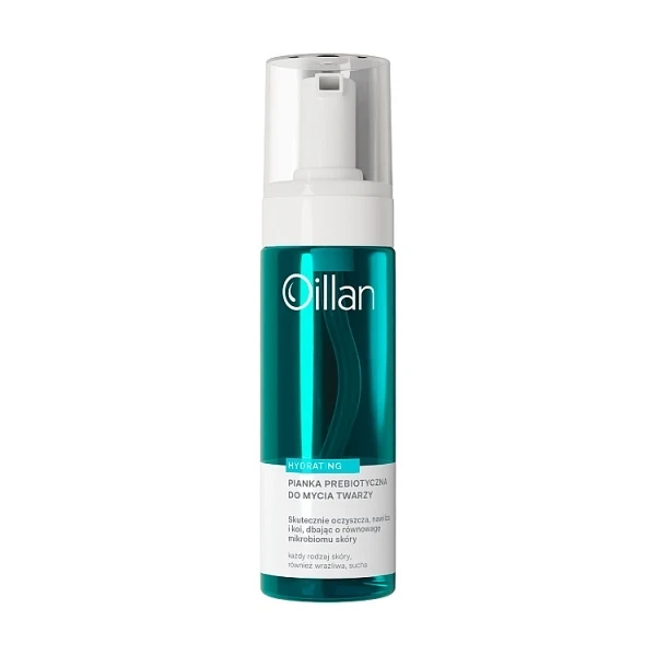 Oillan Hydrating, prebiotyczna pianka do mycia twarzy, dla skóry wrażliwej, 150ml