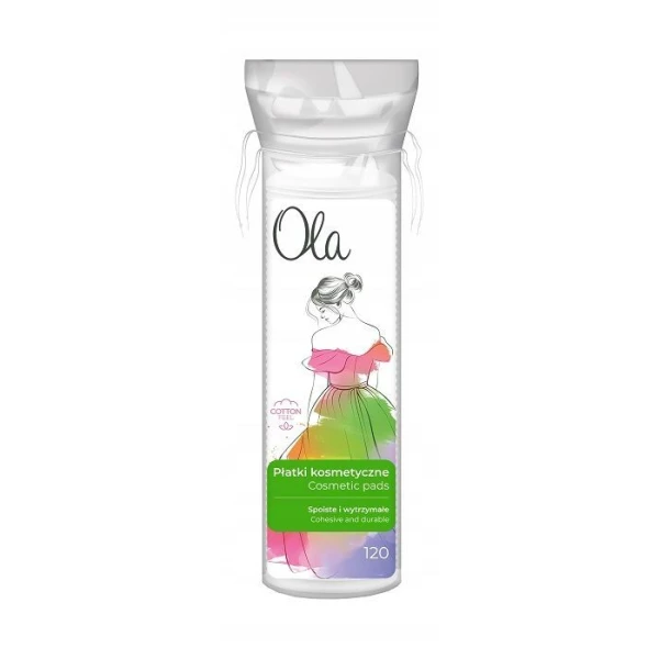 Ola, płatki kosmetyczne okrągłe, 120 sztuk