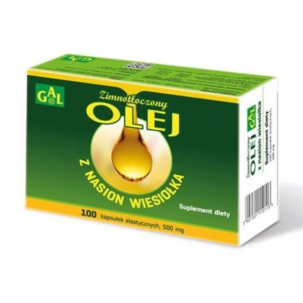 Olej z nasion wiesiołka Gal, 100 kapsułek