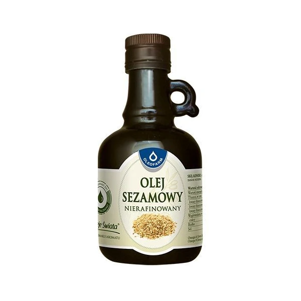 Oleje Świata, olej sezamowy nierafinowany, 250ml