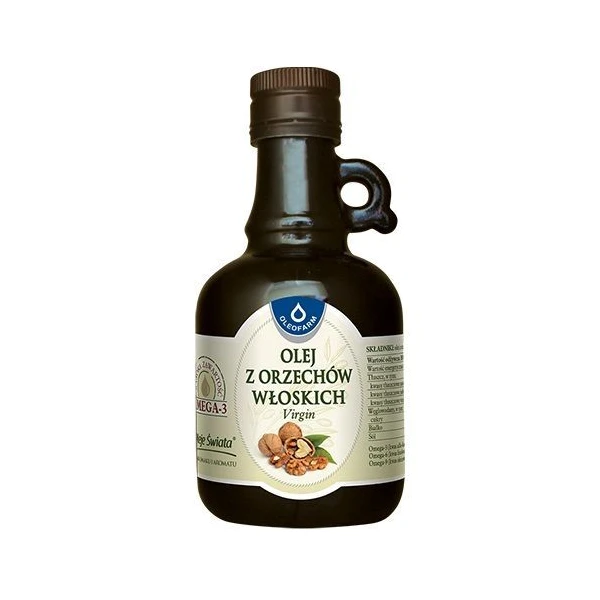 [DATA - 2026-11-30] Oleje Świata, olej z orzechów włoskich Virgin, 250ml