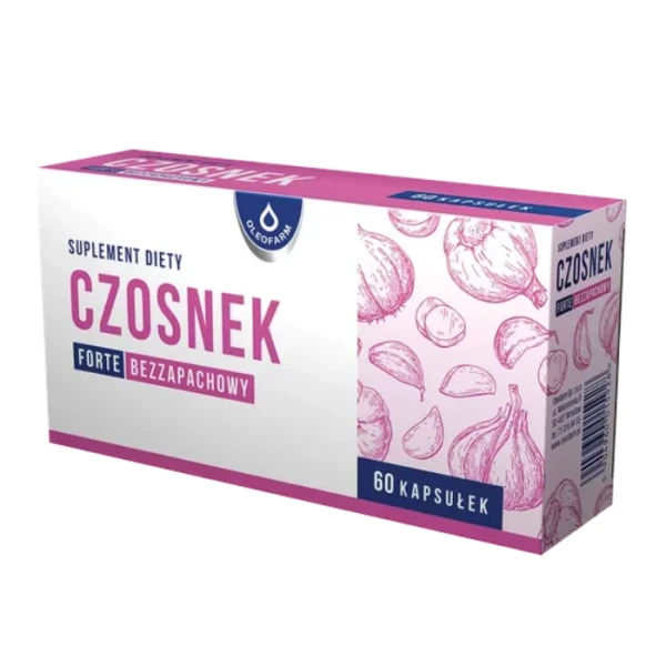 Czosnek forte, bezzapachowy, 60 kapsułek