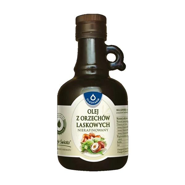 Oleje świata, olej z orzechów laskowych, nierafinowany, 250ml