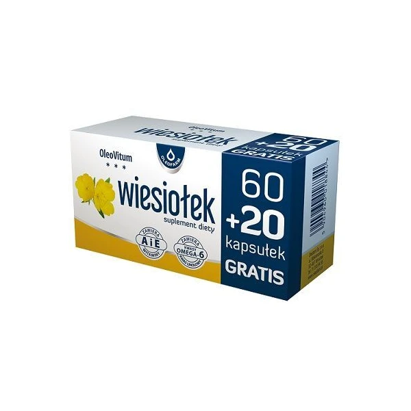 OleoVitum Wiesiołek, 80 kapsułek