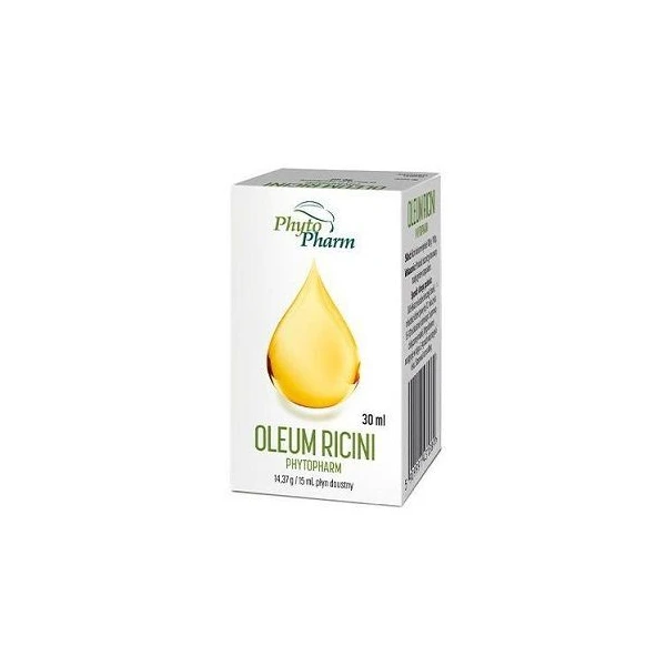 Oleum Ricini (olej rycynowy) 14,34g/15ml, płyn doustny, 30ml
