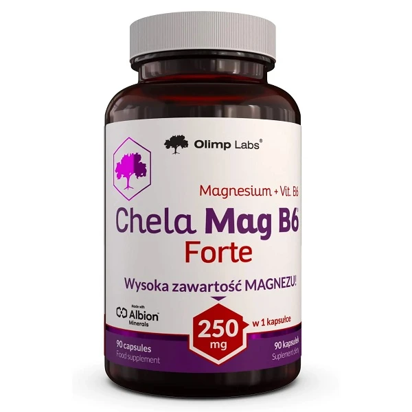 Olimp Labs, Chela-Mag B6 Forte, magnez + witamina B6, 90 kapsułek