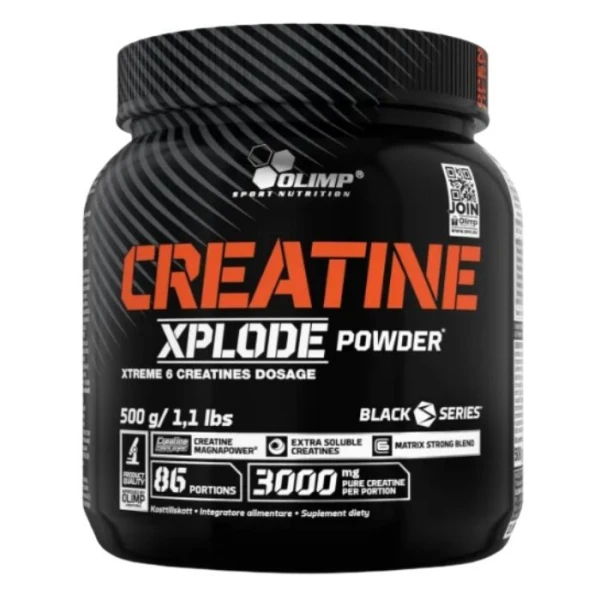 Olimp Creatine Xplode Powder, smak pomarańczowy, 500g
