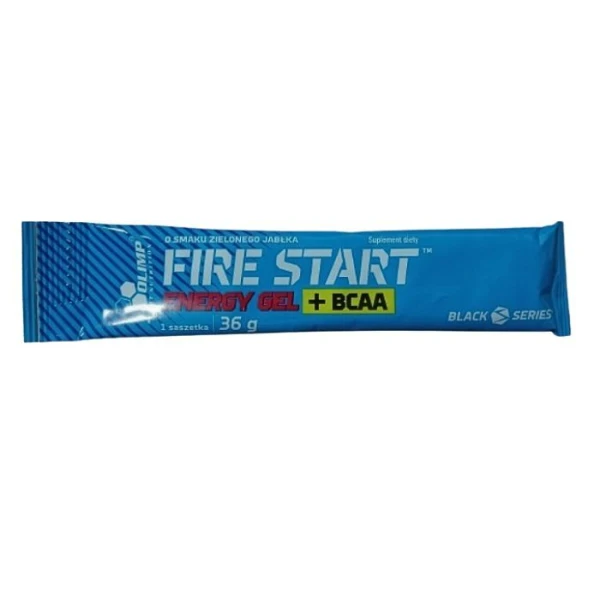 Olimp Fire Start Energy Gel + BCAA, smak zielonego jabłka, 36g