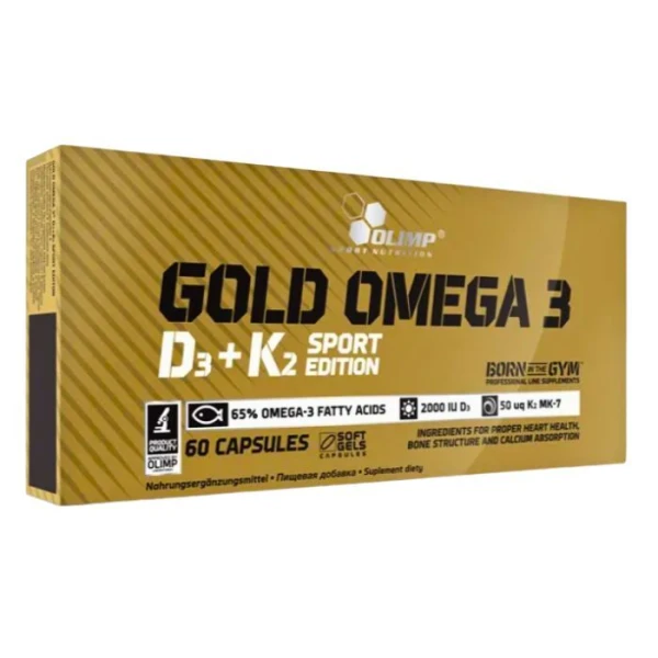 Olimp Gold Omega 3 D3 + K2 Sport Edition, 60 kapsułek