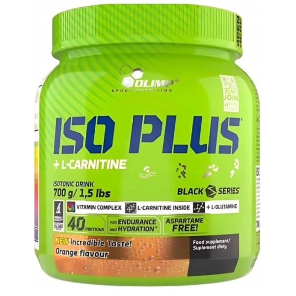 Olimp Iso Plus + L-Carnitine, smak pomarańczowy, 700g