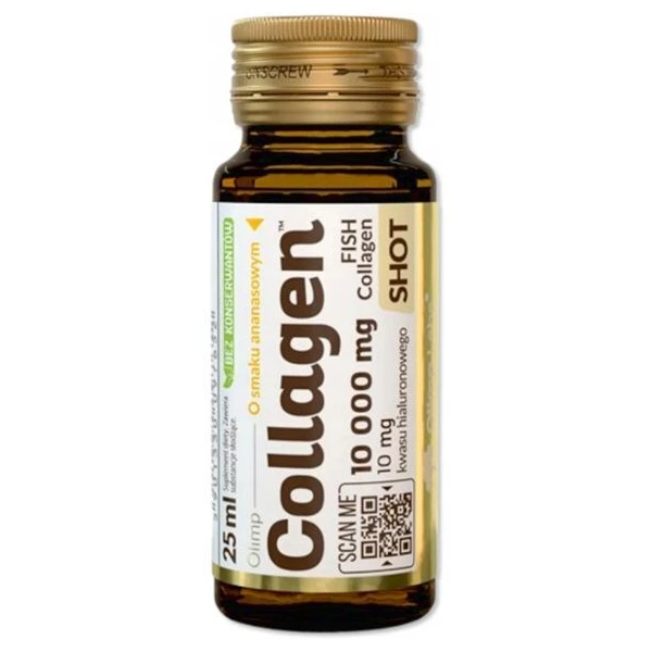 Olimp Labs, Collagen Shot, płyn doustny, smak ananasowy, 25ml