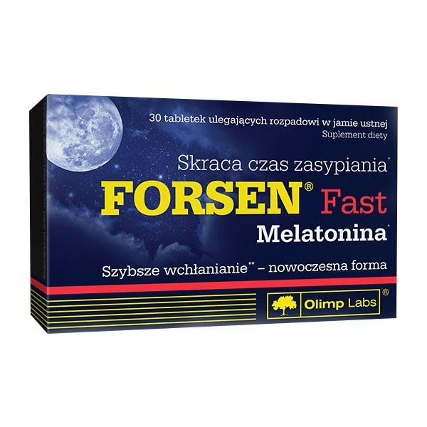 Olimp Labs, Forsen Fast Melatonina, 30 tabletek ulegających rozpadowi w jamie ustnej image