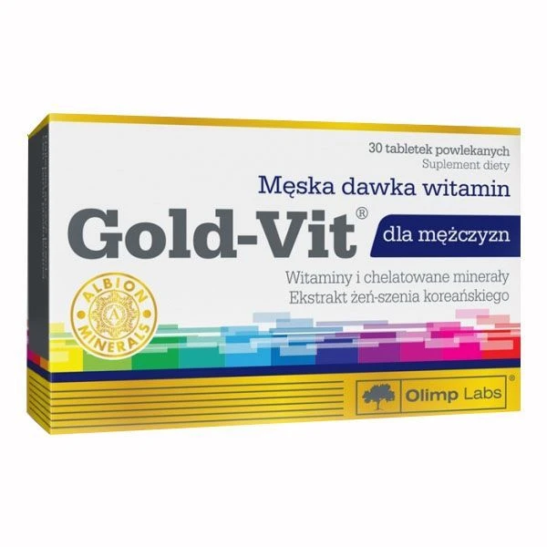 Olimp Labs, Gold-Vit dla mężczyzn, 30 tabletek