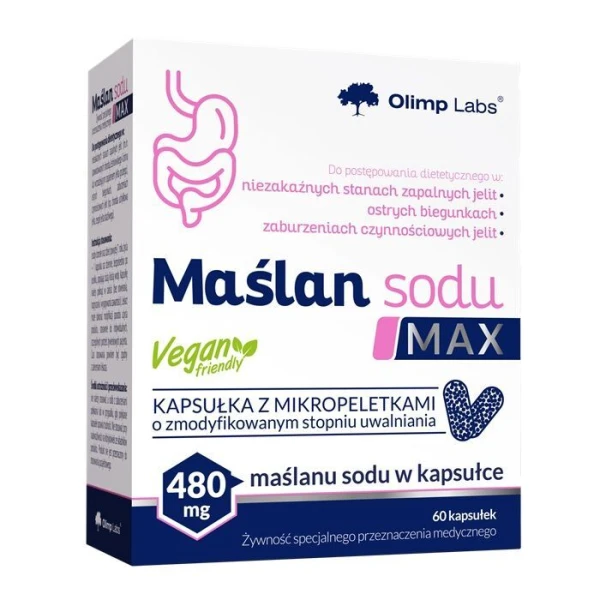Olimp Labs, Maślan sodu max, 60 kapsułek