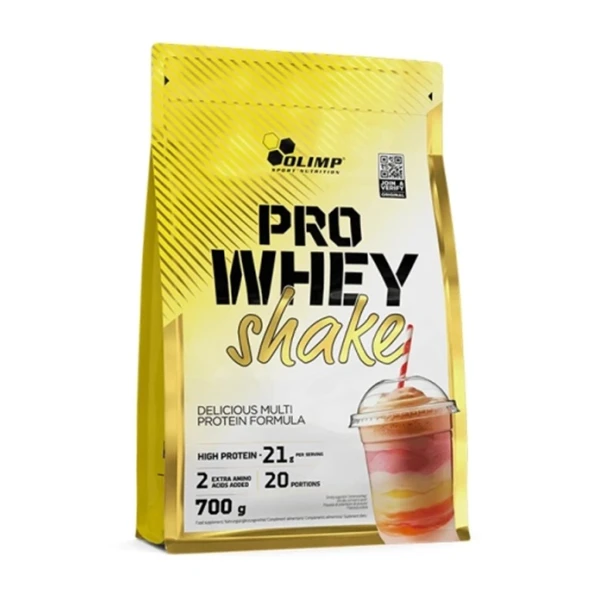 Olimp Pro Whey Shake, odżywka białkowa o smaku truskawkowym, 700g