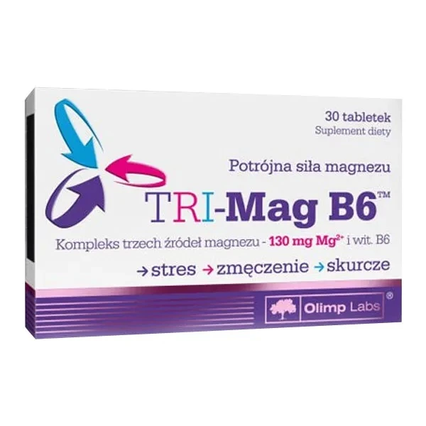Olimp Labs, Tri-Mag B6, 30 tabletek