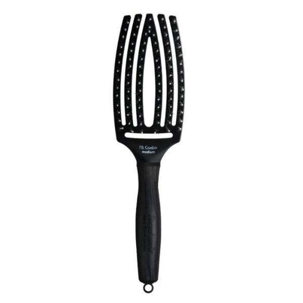 Olivia Garden, Finger Brush Combo Medium, szczotka do włosów z naturalnym włosiem z dzika, rozmiar M, 1 sztuka