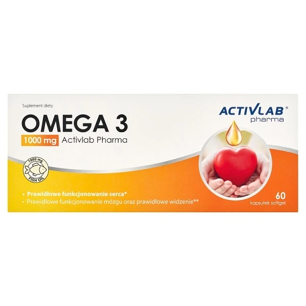 Activlab Pharma, Omega 3 1000mg, 60 kapsułek