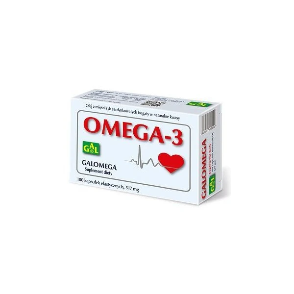 Omega-3, Galomega, 100 kapsułek