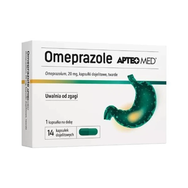Omeprazole Genoptim SPH 20mg, 14 kapsułek dojelitowych
