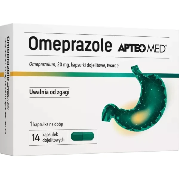 Omeprazole Genoptim SPH 20mg, 14 kapsułek dojelitowych