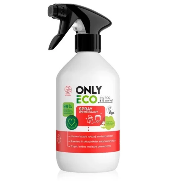 OnlyEco, spray uniwersalny do czyszczenia powierzchni, biodegradowalny, 500ml